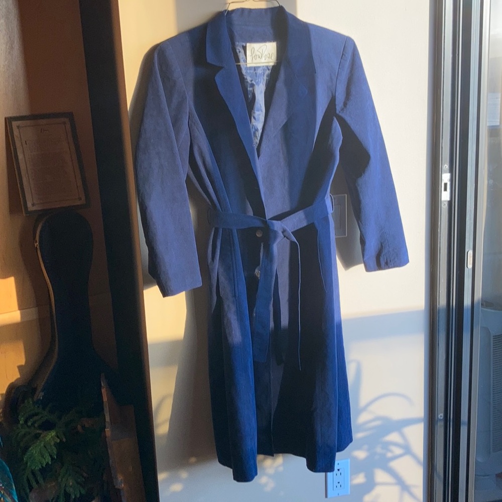 Dress. Navy Long sleeve. Ultra suede